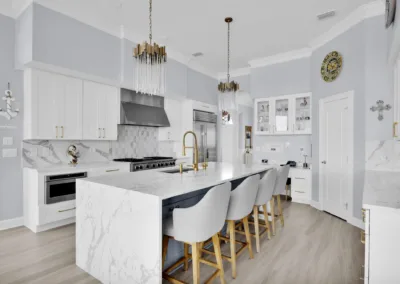 Brass Accent Kitchen project, kitchen remodeling by Greystone Kitchens in Jacksonville, FL, photo 2 of 8
