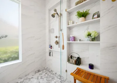 Niche Shower Bath project, bathroom remodeling by Greystone Kitchens in Jacksonville, FL, photo 6 of 6