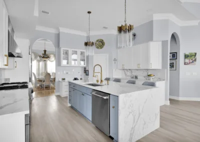 Brass Accent Kitchen project, kitchen remodeling by Greystone Kitchens in Jacksonville, FL, photo 4 of 8