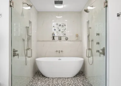 Arched Shower Suite project, bathroom remodeling by Greystone Kitchens in Jacksonville, FL, photo 5 of 5