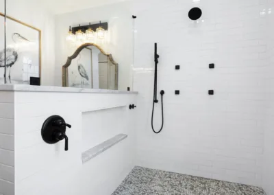 Arched Mirror Bath project, bathroom remodeling by Greystone Kitchens in Jacksonville, FL, photo 5 of 6