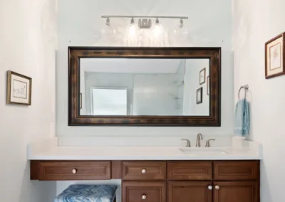 Frosted Glass Shower project, bathroom remodeling by Greystone Kitchens in Jacksonville, FL, photo 2 of 7