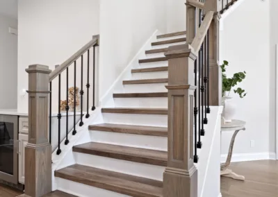 Walnut Staircase project, home renovation by Greystone Kitchens in Jacksonville, FL, photo 2 of 2