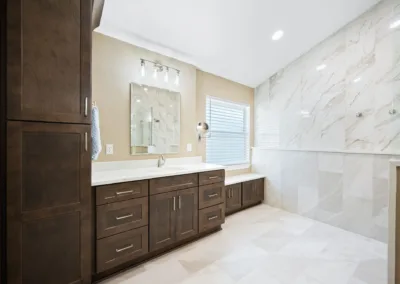 Marble Walk-in Bath project, bathroom remodeling by Greystone Kitchens in Jacksonville, FL, photo 5 of 6