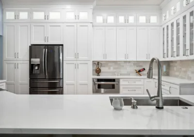 Modern White Kitchen project, kitchen remodeling by Greystone Kitchens in Jacksonville, FL, photo 2 of 9