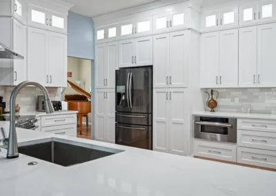 Modern White Kitchen project, kitchen remodeling by Greystone Kitchens in Jacksonville, FL, photo 1 of 9