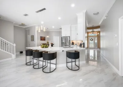 Black & White Kitchen project, kitchen remodeling by Greystone Kitchens in Jacksonville, FL, photo 5 of 6