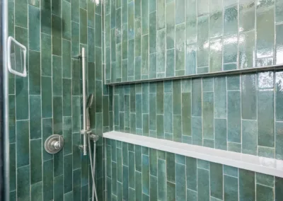 Green Marble Bath project, bathroom remodeling by Greystone Kitchens in Jacksonville, FL, photo 3 of 6