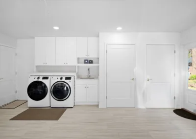 Bright Laundry Room project, home renovation by Greystone Kitchens in Jacksonville, FL, photo 1 of 1