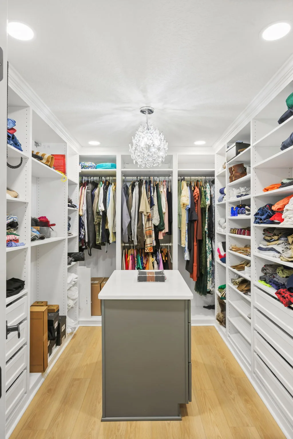 Custom walk-in closet