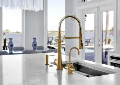 Brass Accent Kitchen project, kitchen remodeling by Greystone Kitchens in Jacksonville, FL, photo 8 of 8