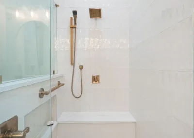 Marble Shower Suite project, bathroom remodeling by Greystone Kitchens in Jacksonville, FL, photo 7 of 7