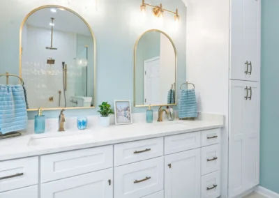 Marble Shower Suite project, bathroom remodeling by Greystone Kitchens in Jacksonville, FL, photo 1 of 7