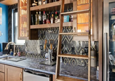 Library Bar project, kitchen remodeling by Greystone Kitchens in Jacksonville, FL, photo 2 of 6