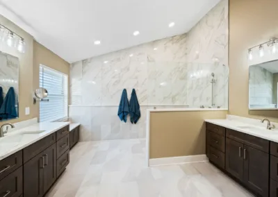 Marble Walk-in Bath project, bathroom remodeling by Greystone Kitchens in Jacksonville, FL, photo 2 of 6