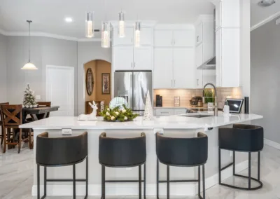 Black & White Kitchen project, kitchen remodeling by Greystone Kitchens in Jacksonville, FL, photo 1 of 6